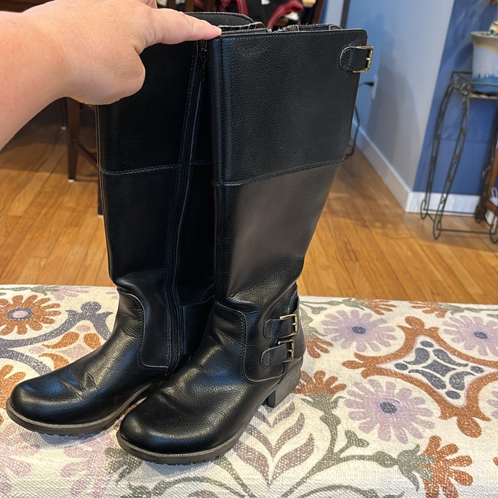 Clarks Riddle Phrase Riding Boots - Picture 2 of 8